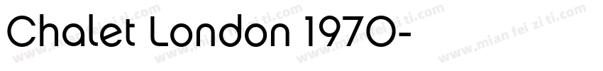 Chalet London 1970字体转换